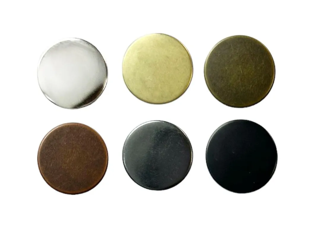 17mm Metal Jean Buttons (10 pack)