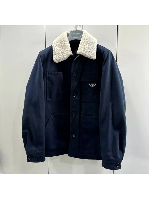 48 men s lambskin fur denim cotton jacket