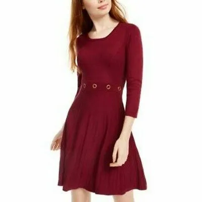 Bcx Juniors Grommet-Waist Fit and Flare Dress