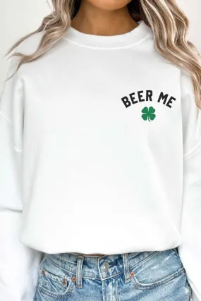 BEER ME ST PATRICKS OVERSIZED SWEATSHIRT