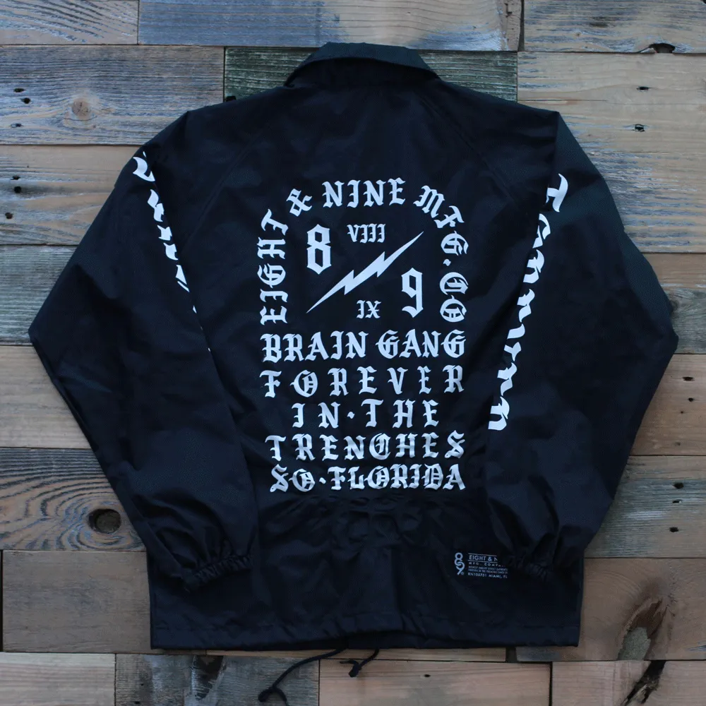 Brain Gang 4 Eva Coaches Jacket Black