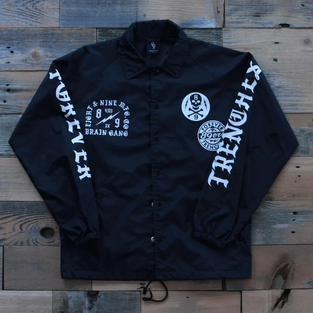 Brain Gang 4 Eva Coaches Jacket Black