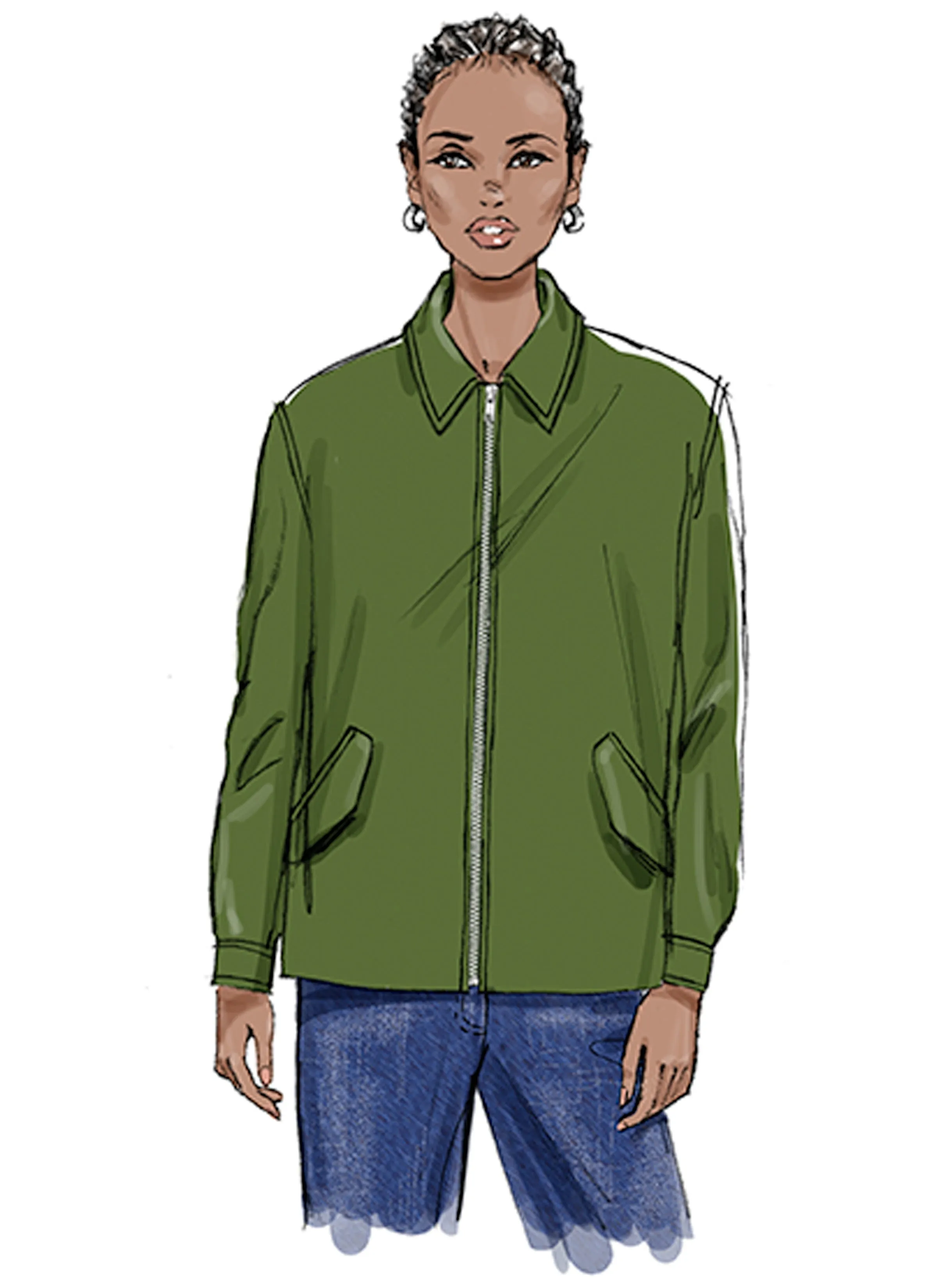 Butterick sewing pattern B7008 Misses' Bomber Jackets