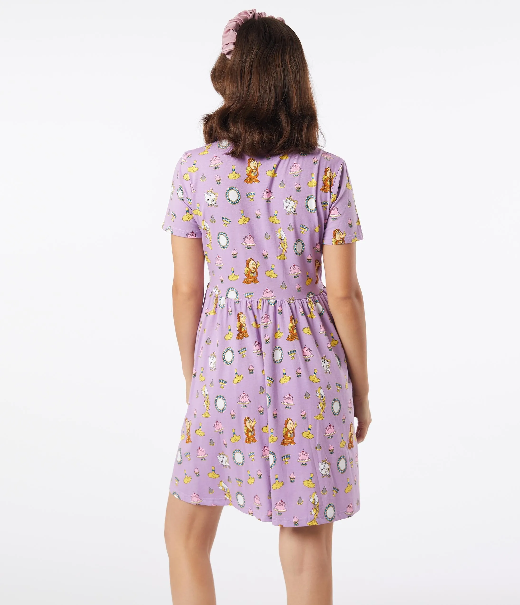 Cakeworthy Be Our Guest Print Fit & Flare Dress