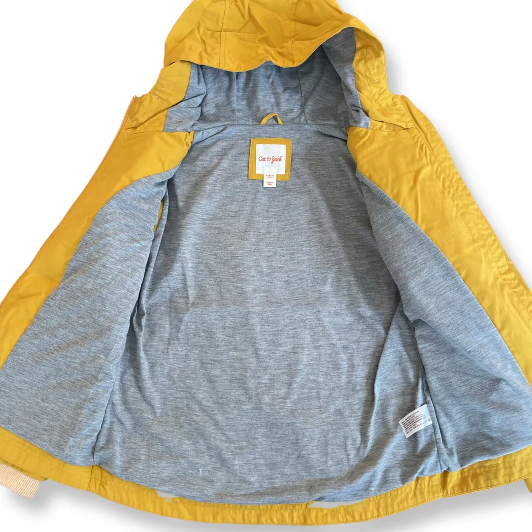 Cat & Jack Yellow Lined Windbreaker - 6-7 youth