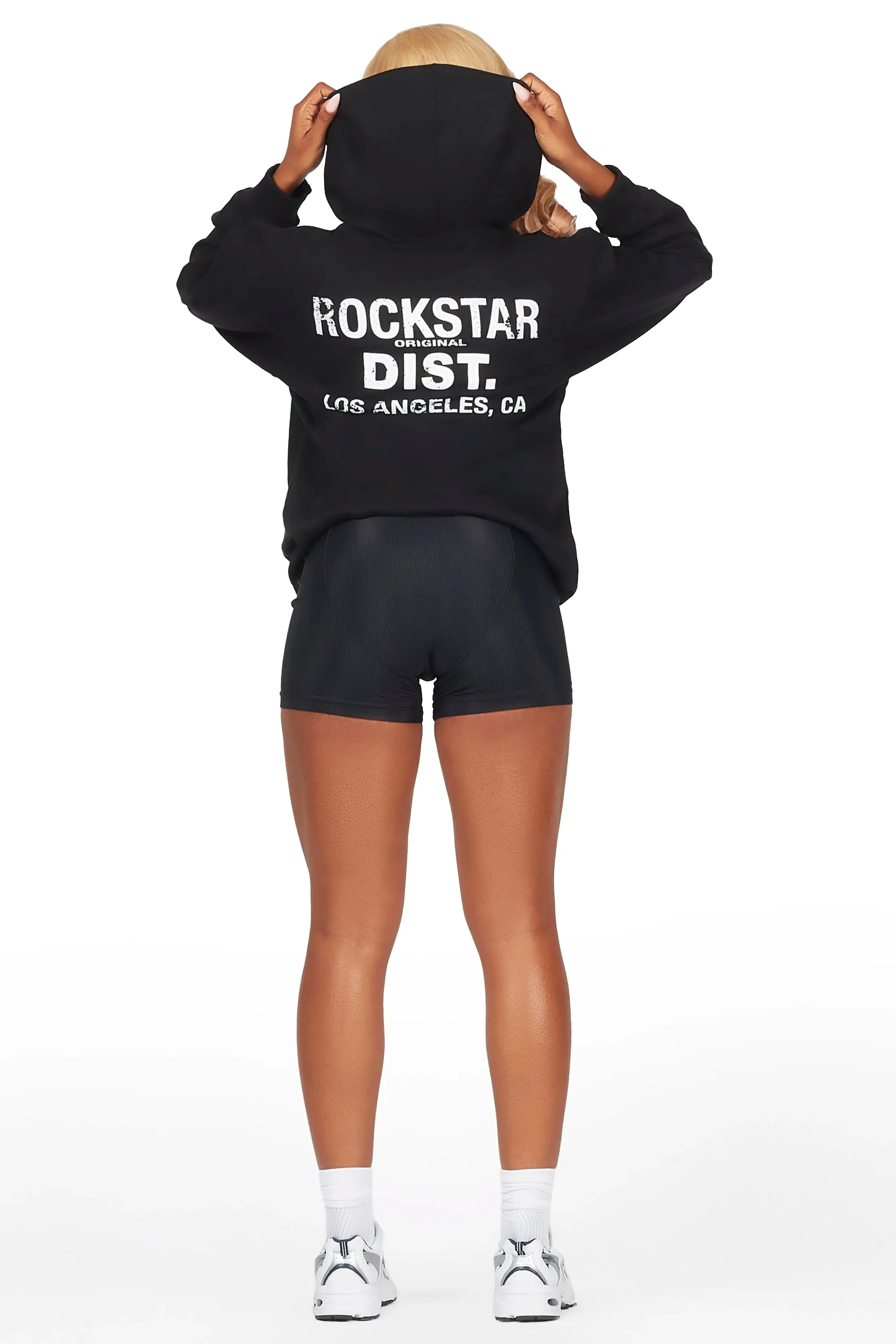 Dalasia Black Oversized Hoodie