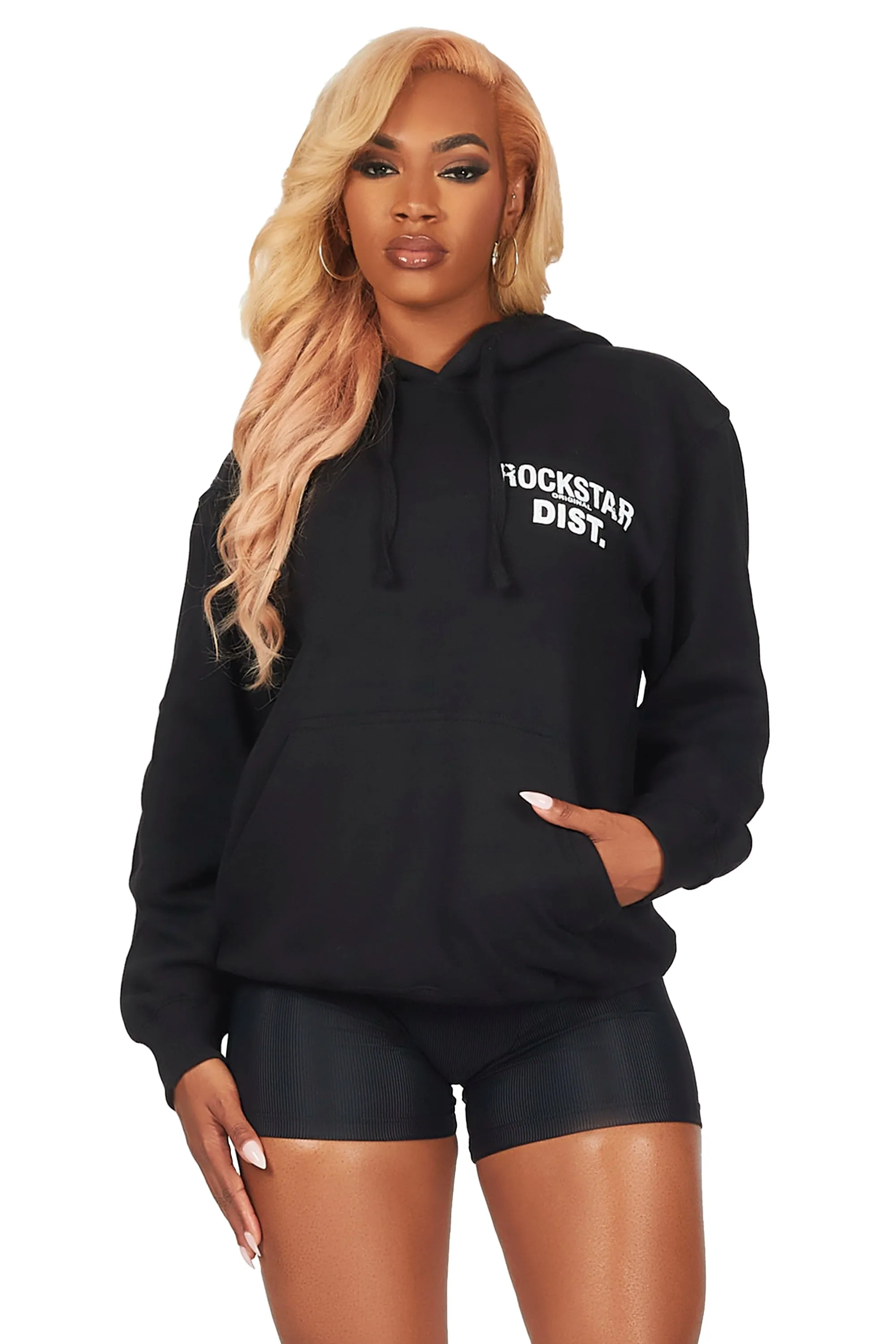 Dalasia Black Oversized Hoodie