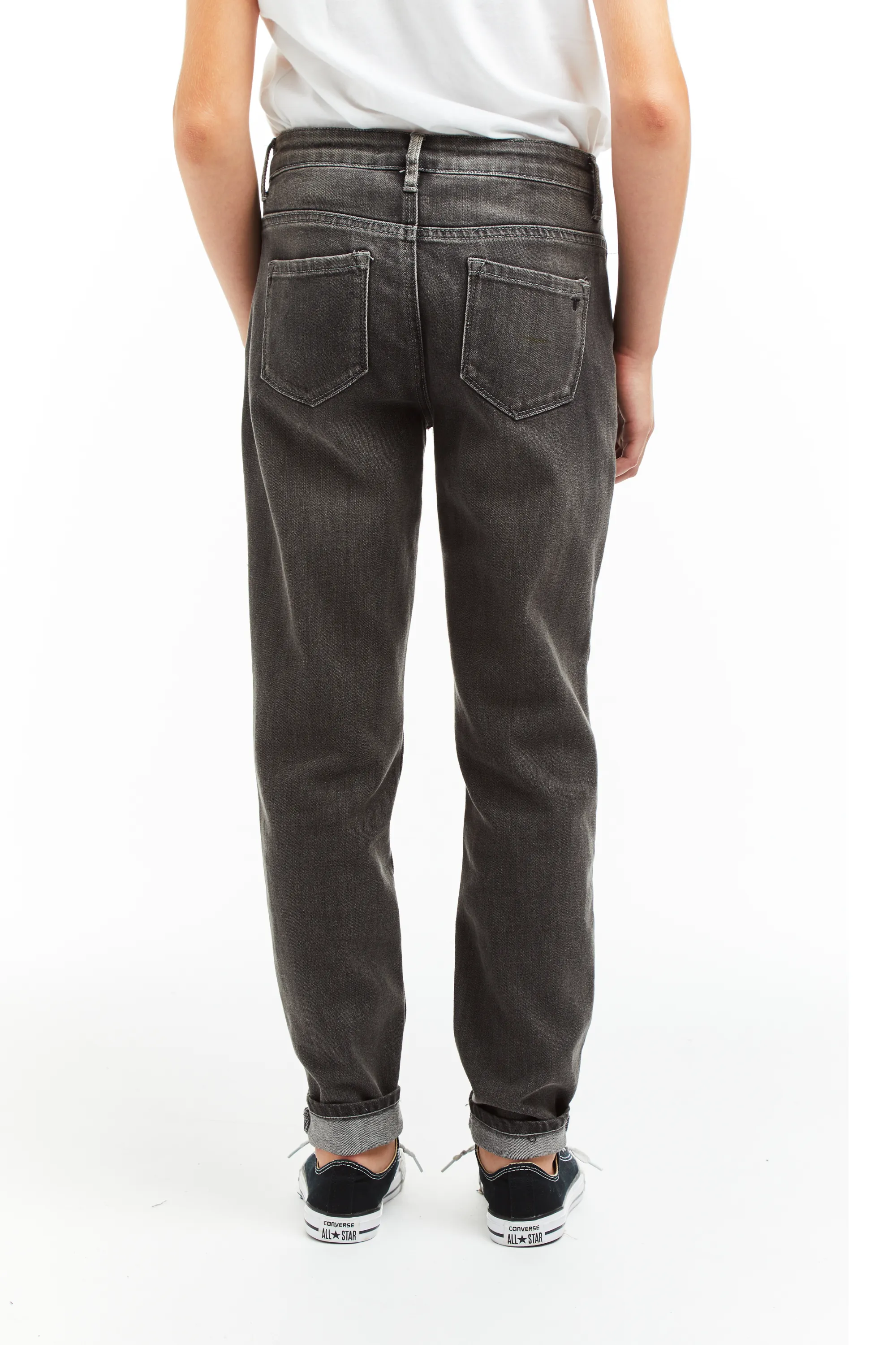 Destructed Weekender Pant In Grey