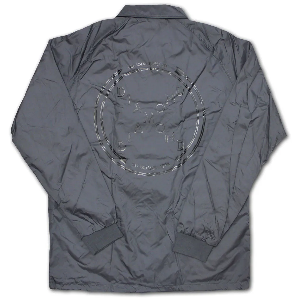 Diamond Supply Co Crossed Up Coach Jacket Grey