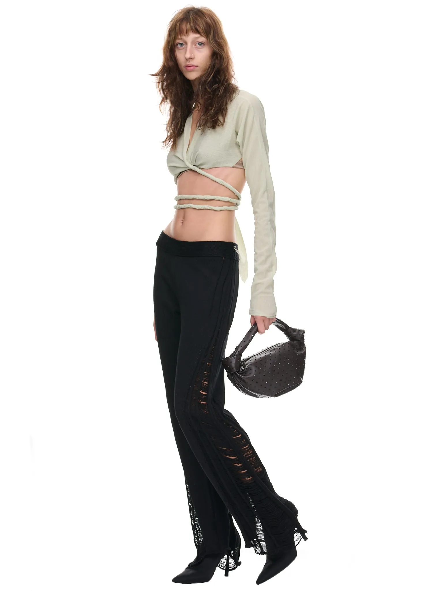 Distressed Float Pants (C7120F22-BLACK)