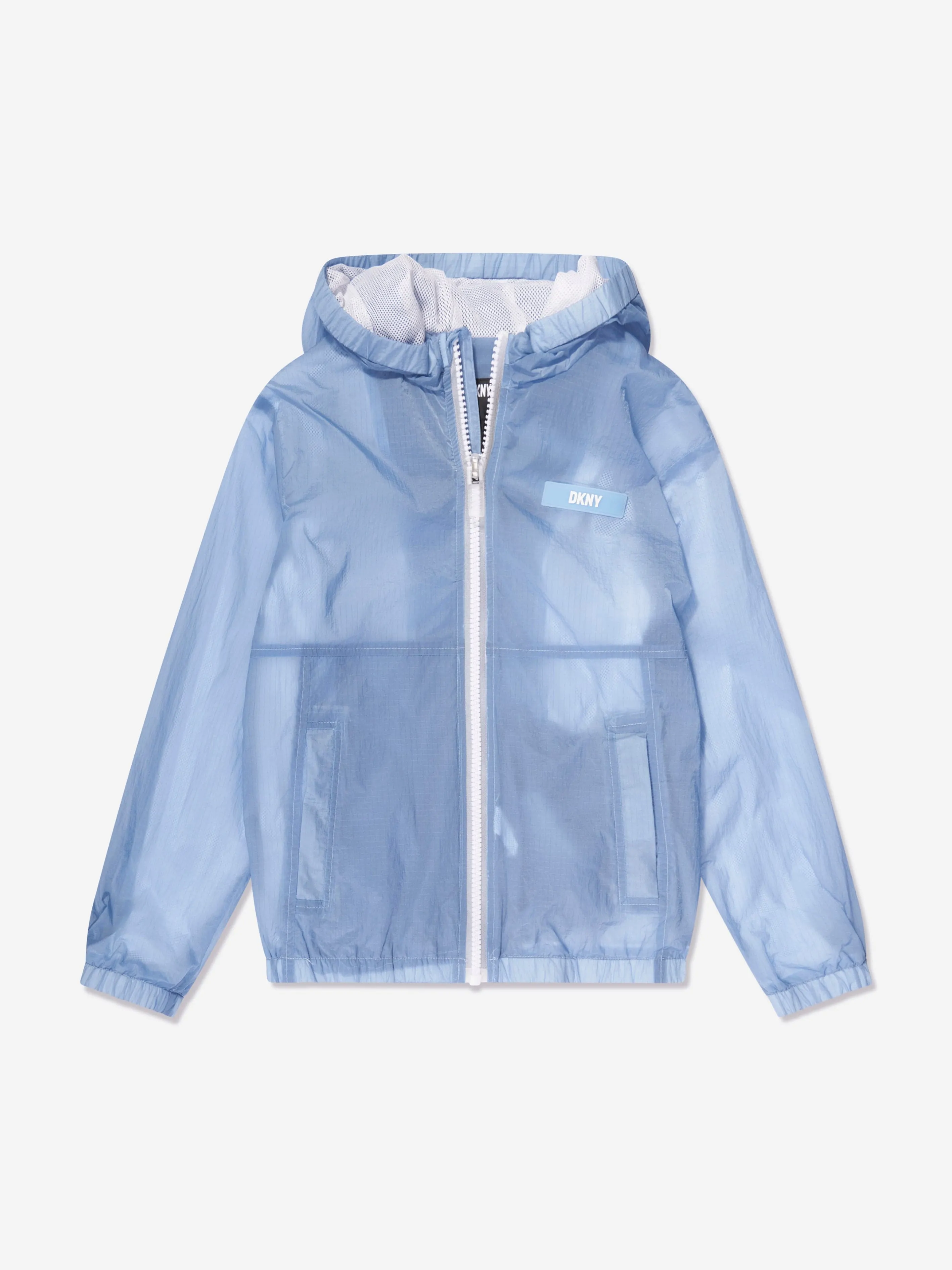 DKNY Kids Hooded Windbreaker in Blue