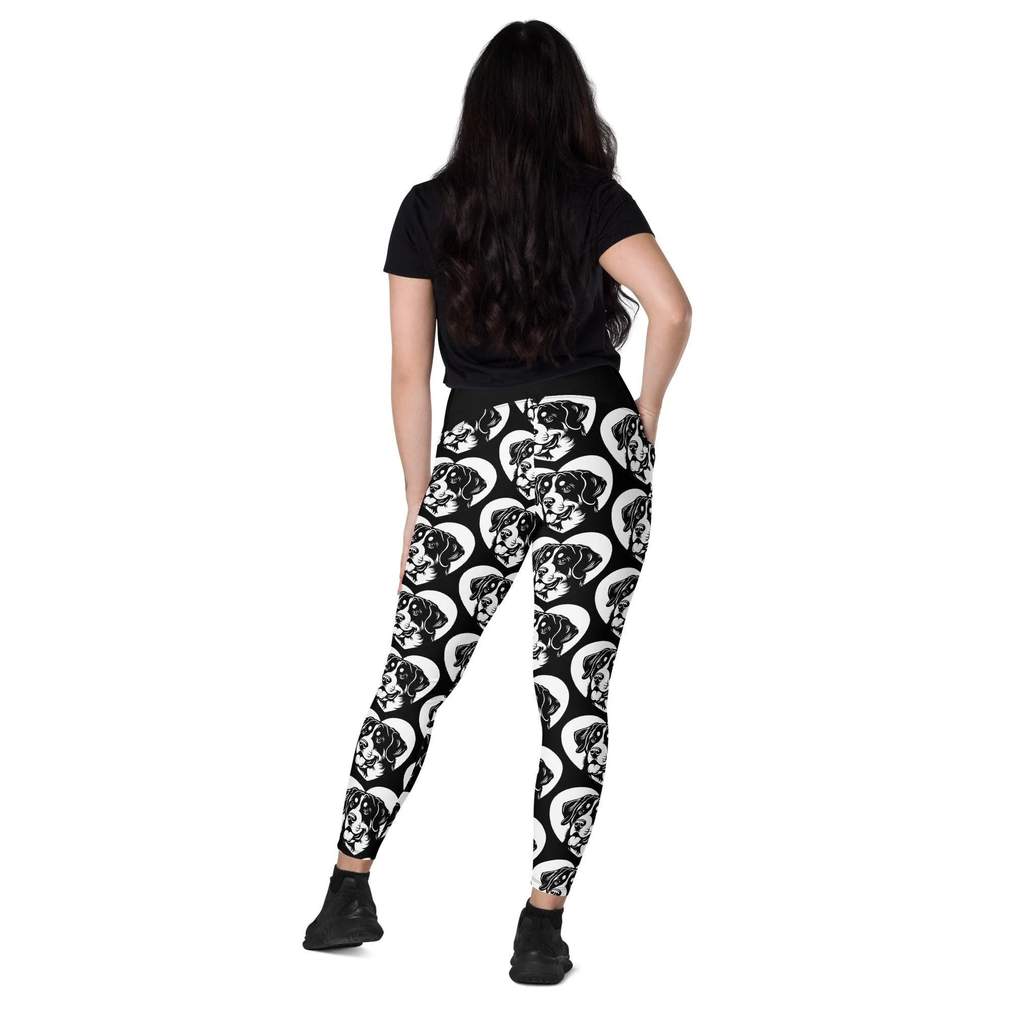 DOG BREED LEGGINGS with pockets - GREATER SWISS MOUNTAIN DOG - HERTTAHOUND