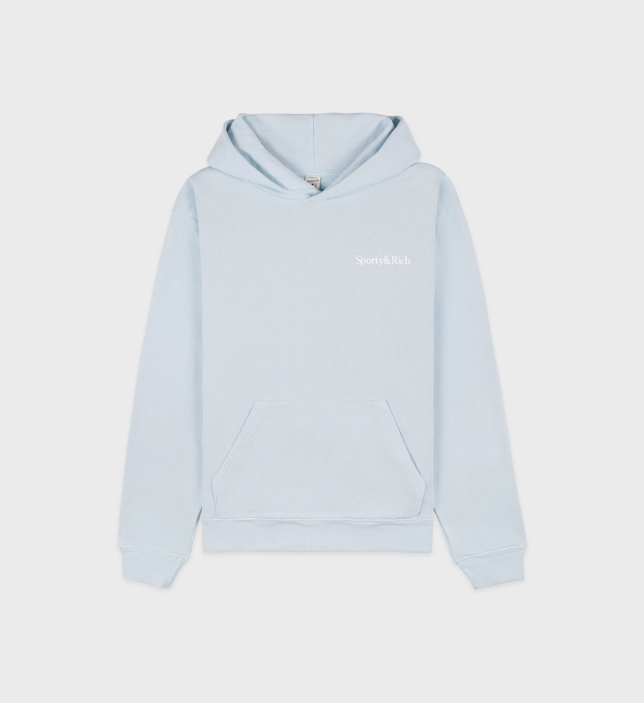 Eat More Veggies Hoodie - Baby Blue/White