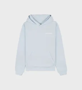 Eat More Veggies Hoodie - Baby Blue/White