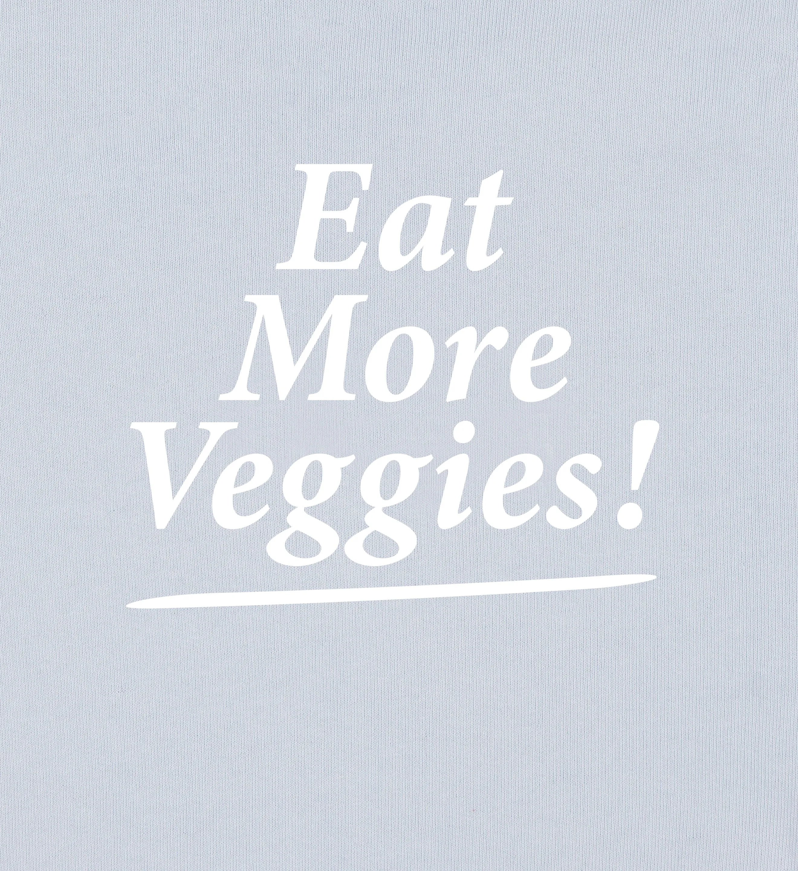 Eat More Veggies Hoodie - Baby Blue/White