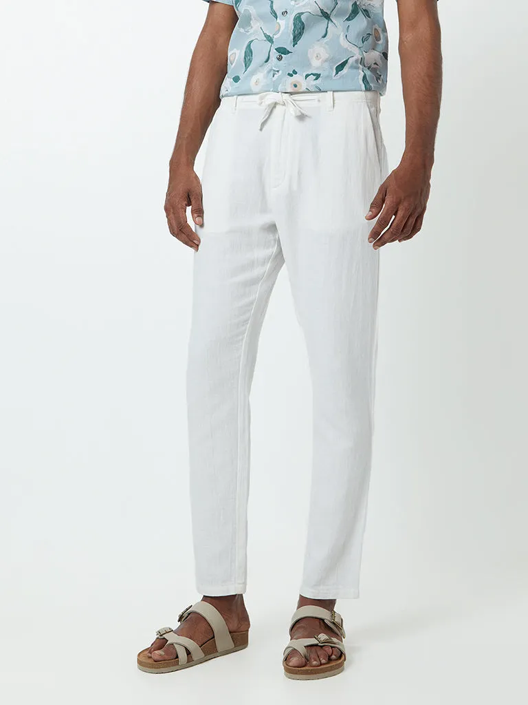 ETA Off-White Slim-Fit Mid-Rise Cotton-Blend Chinos