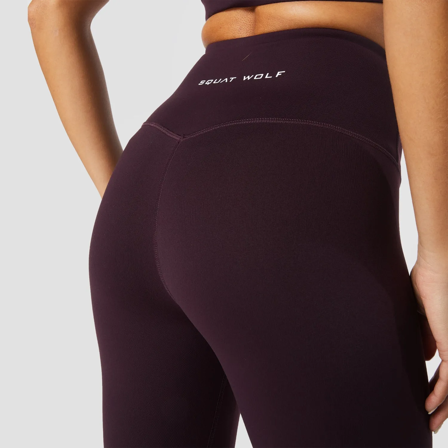 Hera High-Waisted Leggings - Burgundy