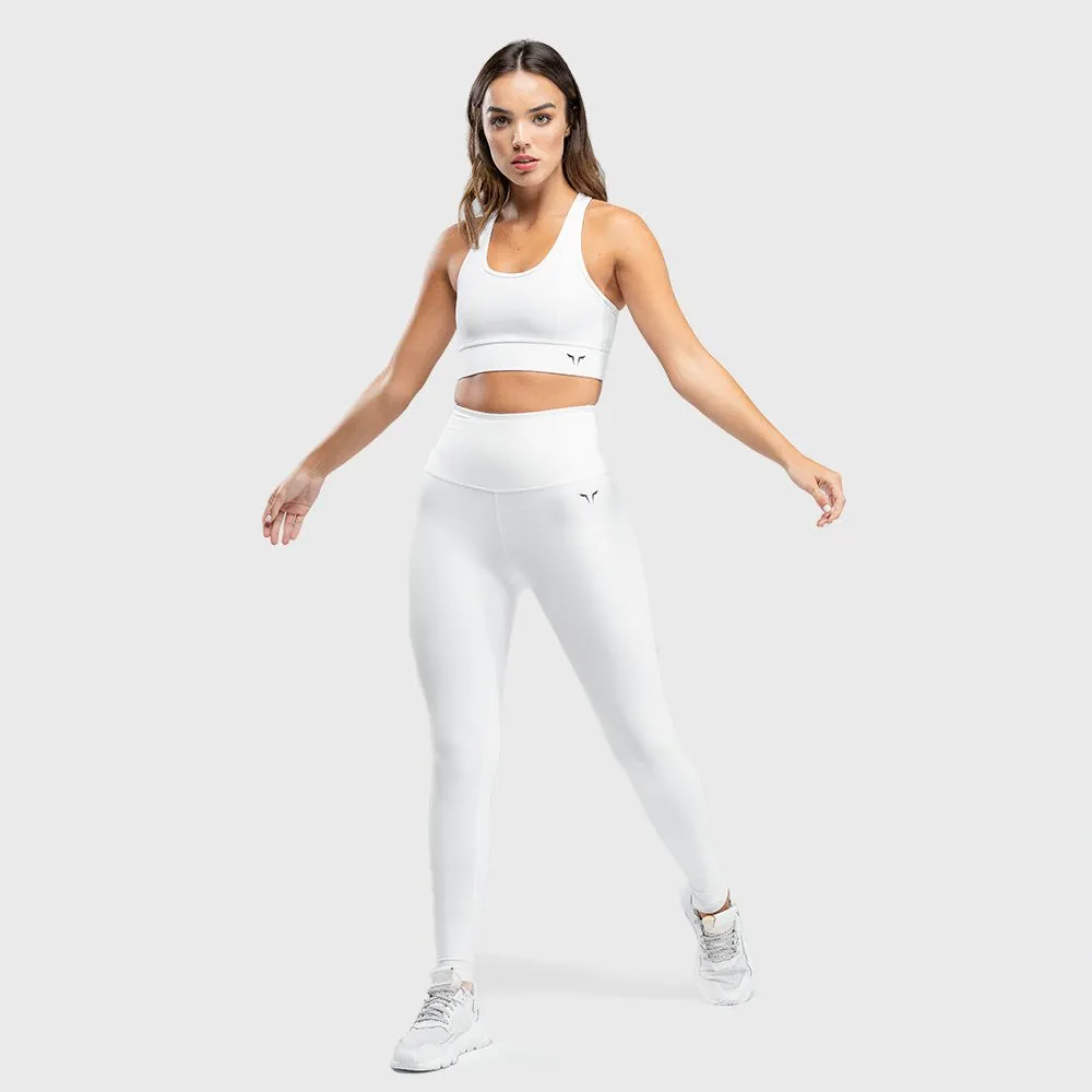 Hera High-Waisted Leggings - White