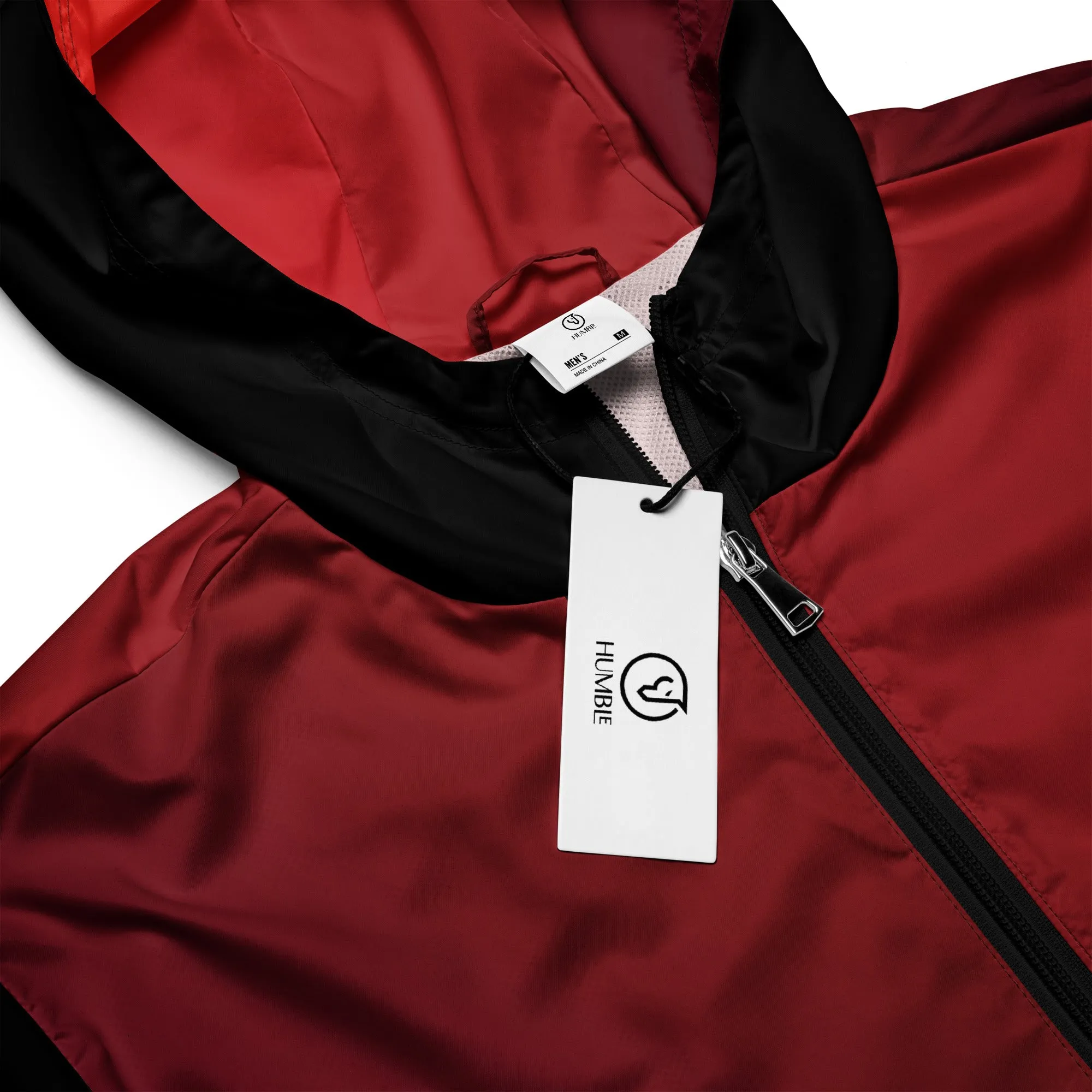 Humble Sportswear™ Men’s Fire Red Windbreaker