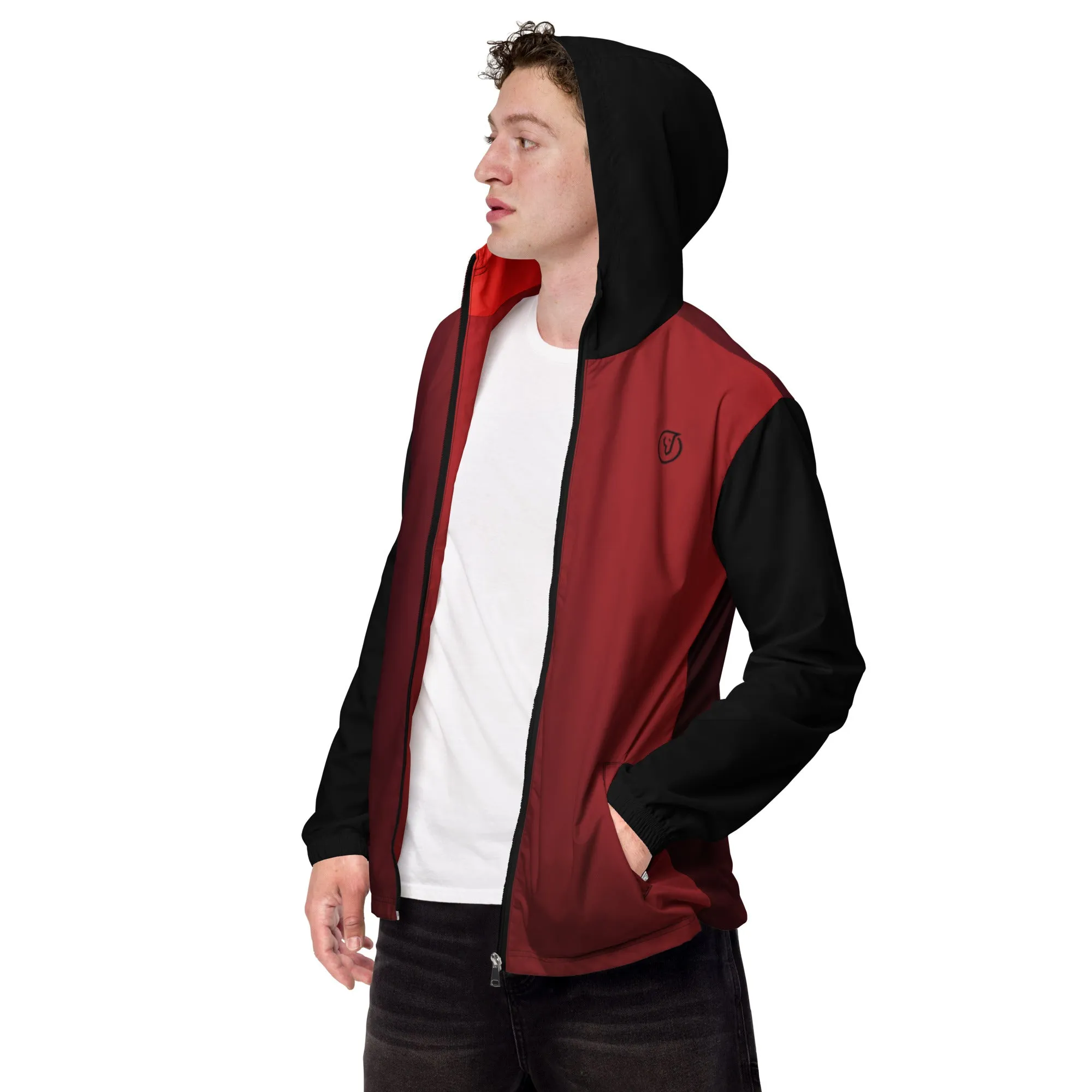 Humble Sportswear™ Men’s Fire Red Windbreaker