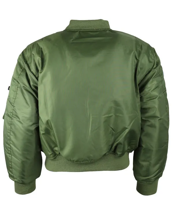 Kids MA1 Jacket - Olive Green