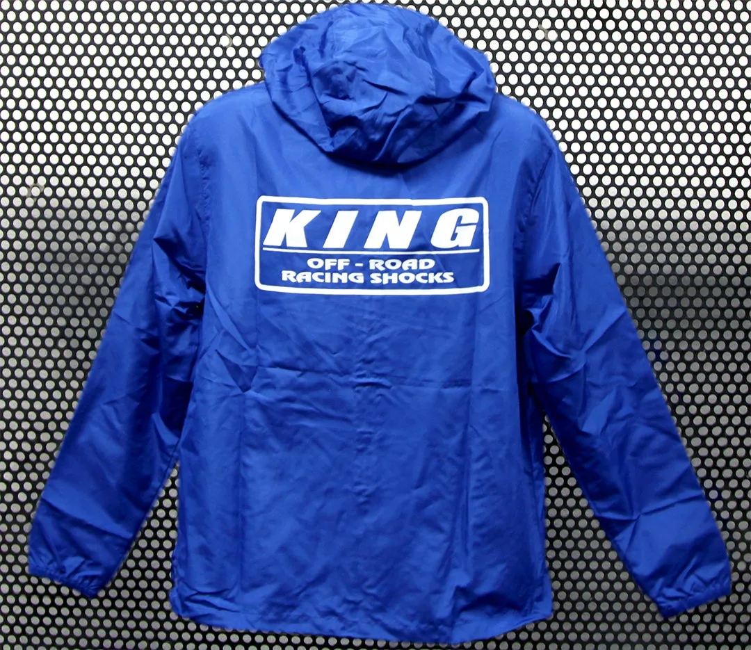 KING SHOCKS BLUE LIGHTWEIGHT WINDBREAKER JACKET