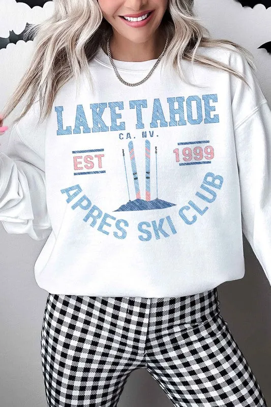 LAKE TAHOE APRES SKI CLUB OVERSIZED SWEATSHIRT