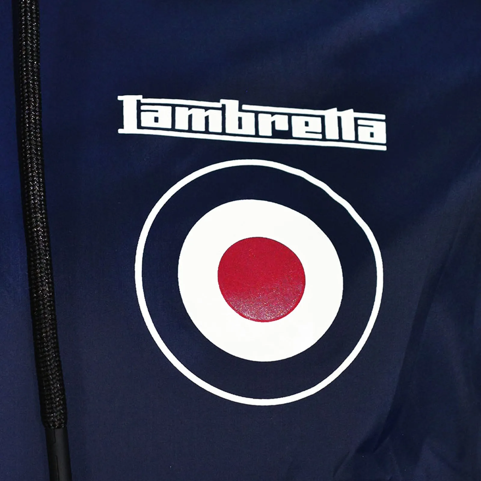 Lambretta Mens Over The Head Packaway Half Zip Jacket - Navy