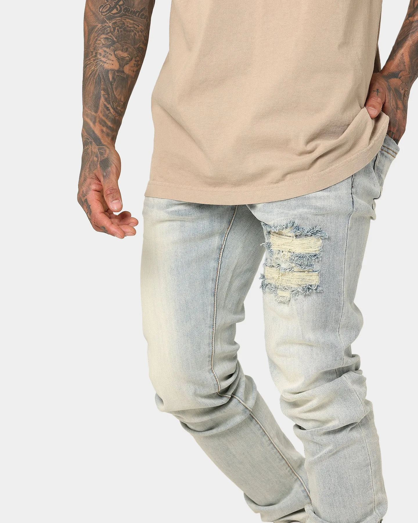 Lifted Anchors "Uniform" Denim Pants Blue