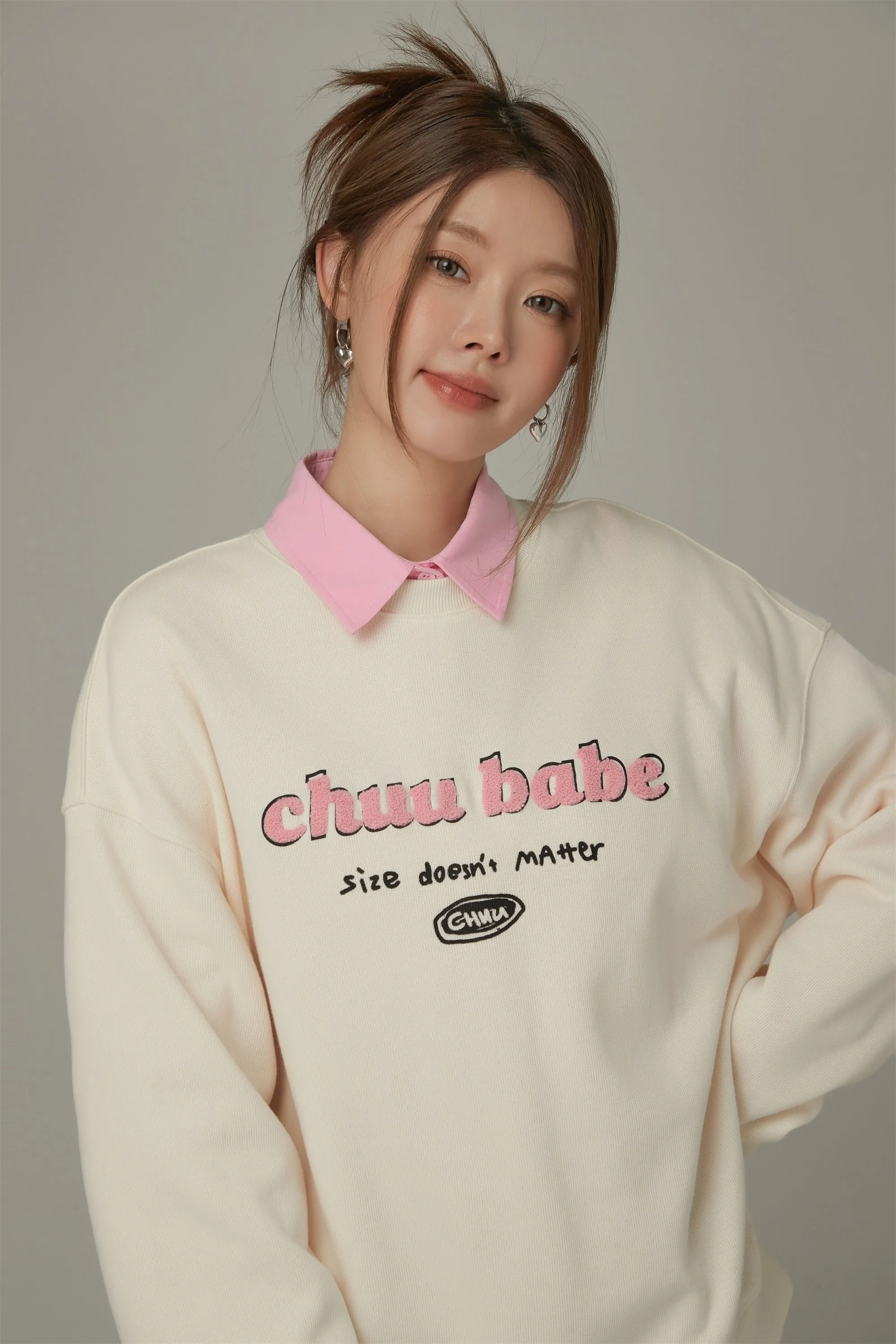 Logo Color Oversized Sweatshirt