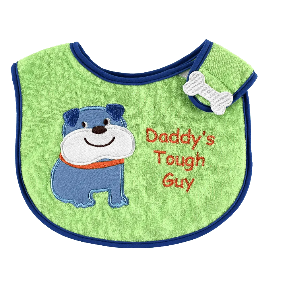 Luvable Friends Animal Applique Side Closure Baby Bib