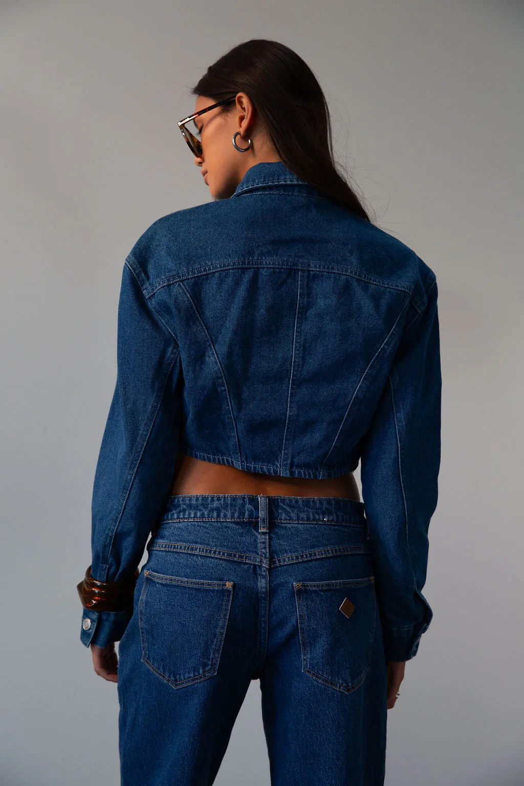 Mustang Crop Denim Jacket