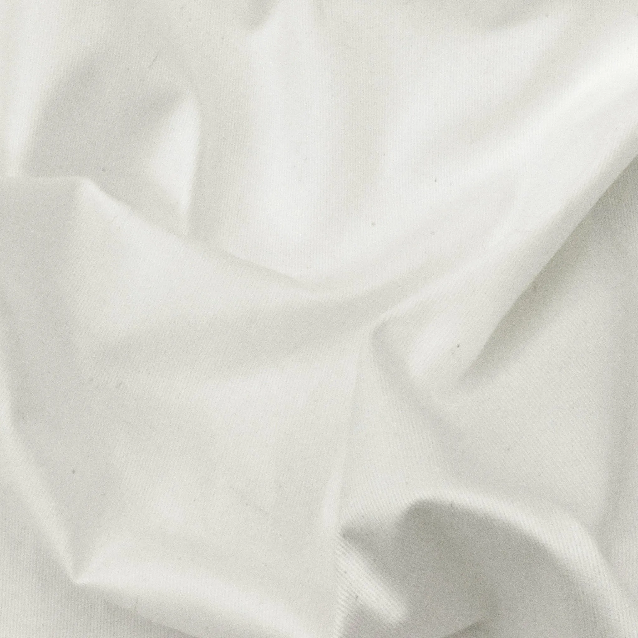 Natural Ivory Organic Cotton Twill Woven Fabric