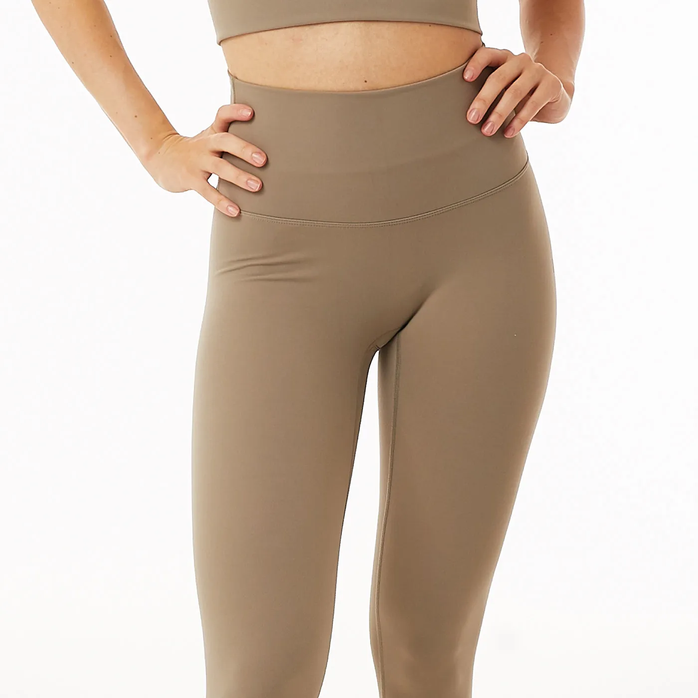 Olivia High Waisted Legging - Stone