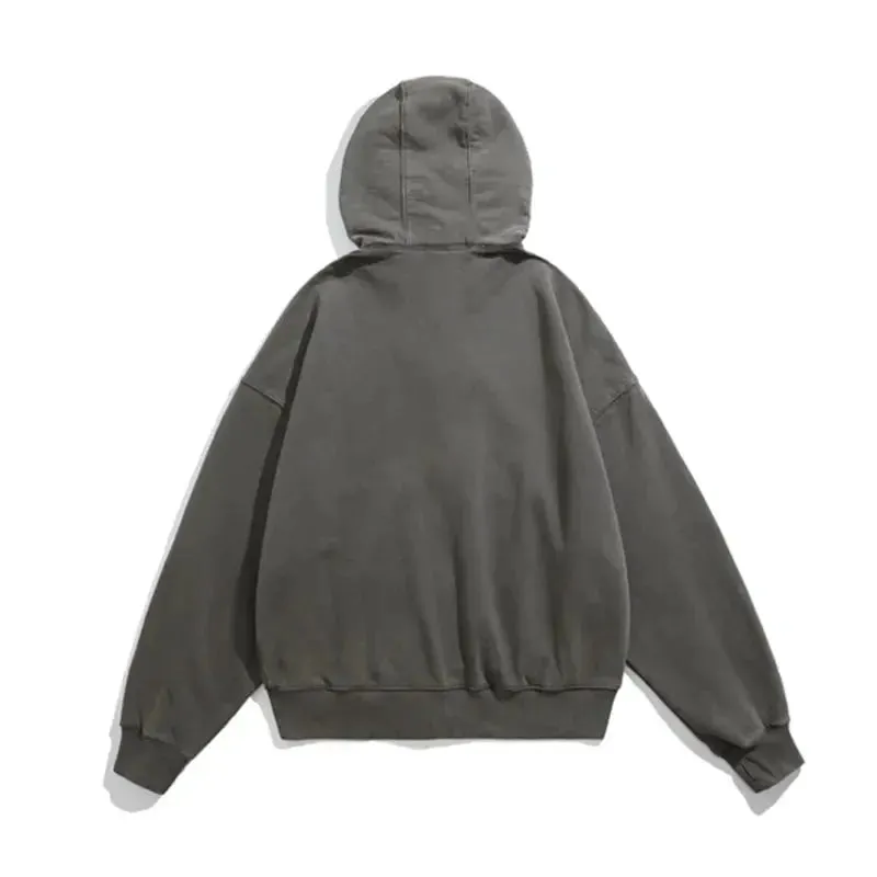 Oversized Retro Warmer Zip Hoodie