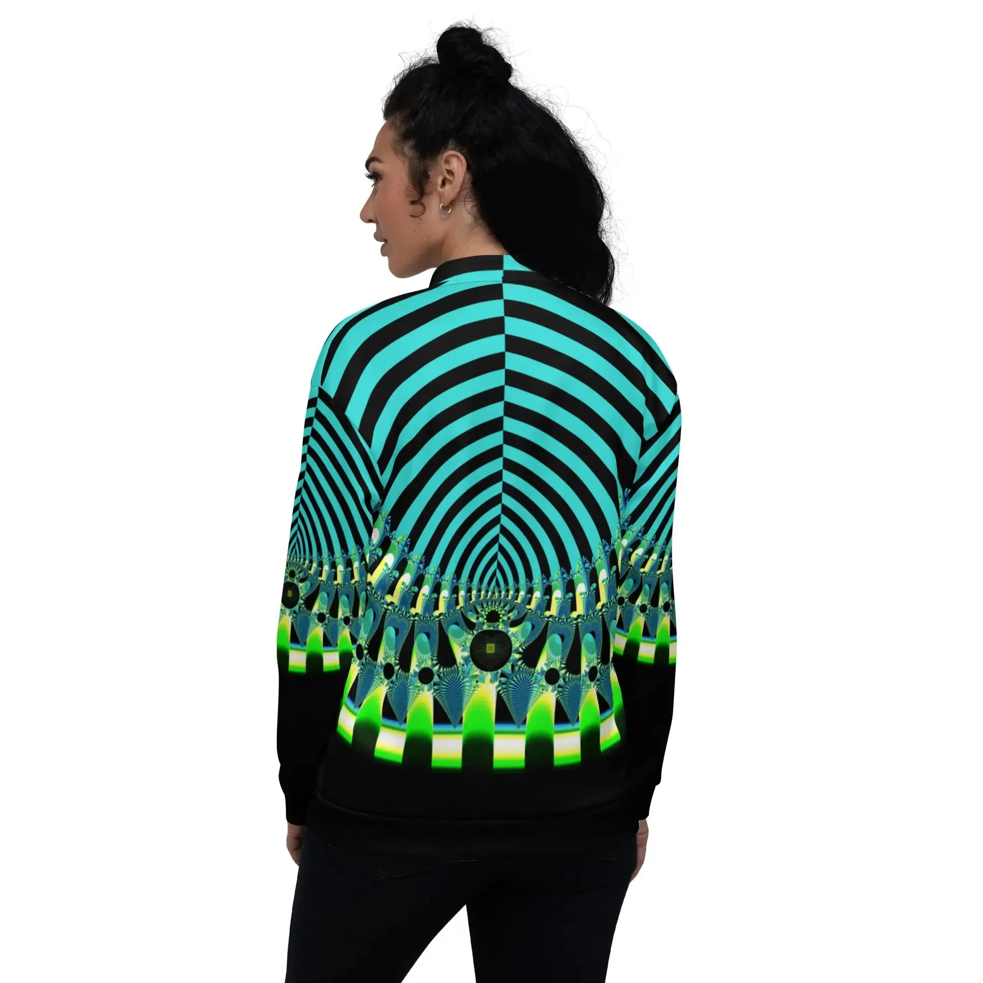 "Happy Stripes" Collection - Unisex Bomber Jacket