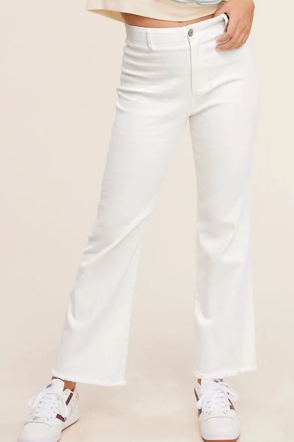 Soft Wash High-Rise Jeans - White