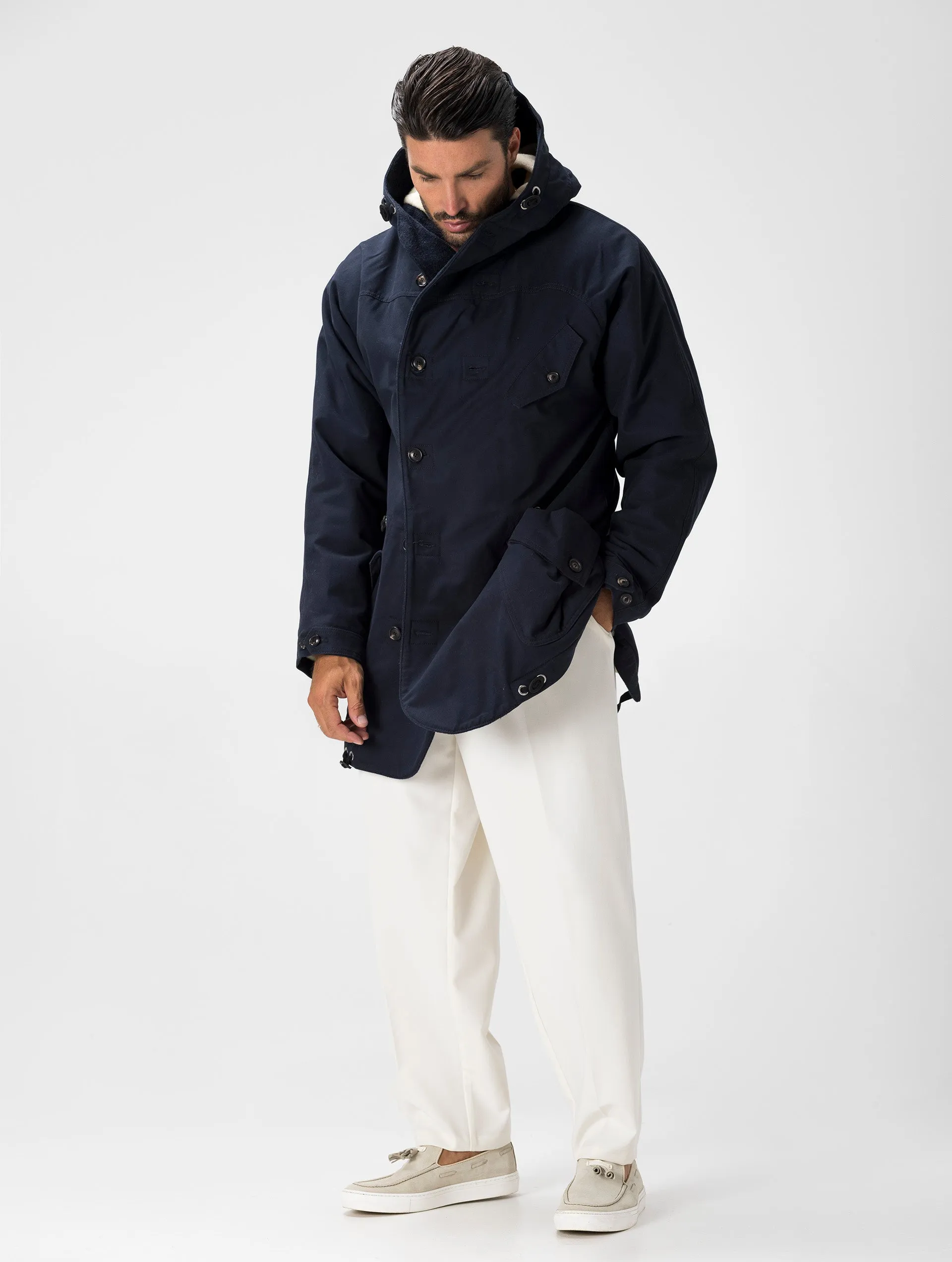 STORM PARKA IN BLUE NAVY