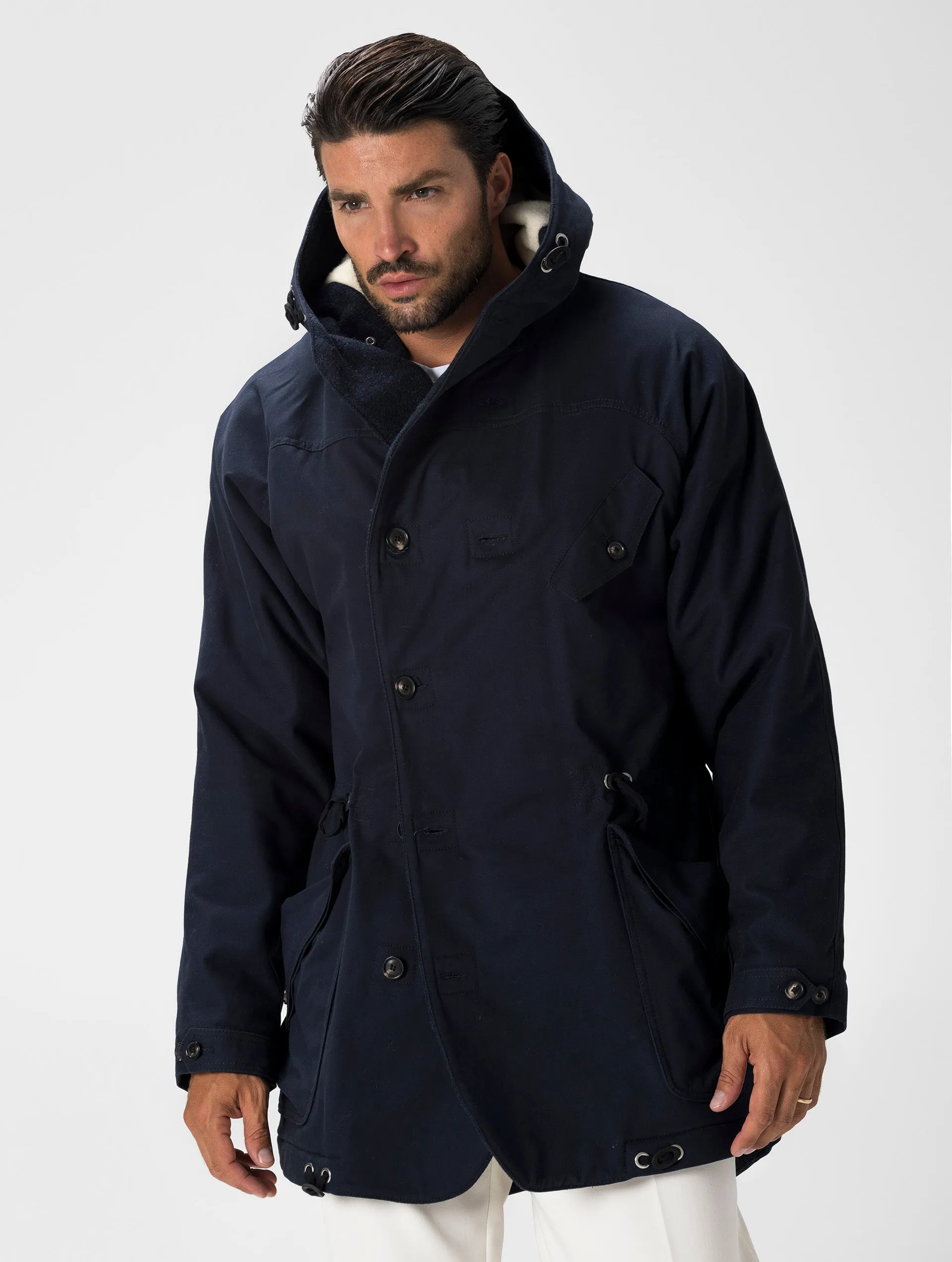 STORM PARKA IN BLUE NAVY