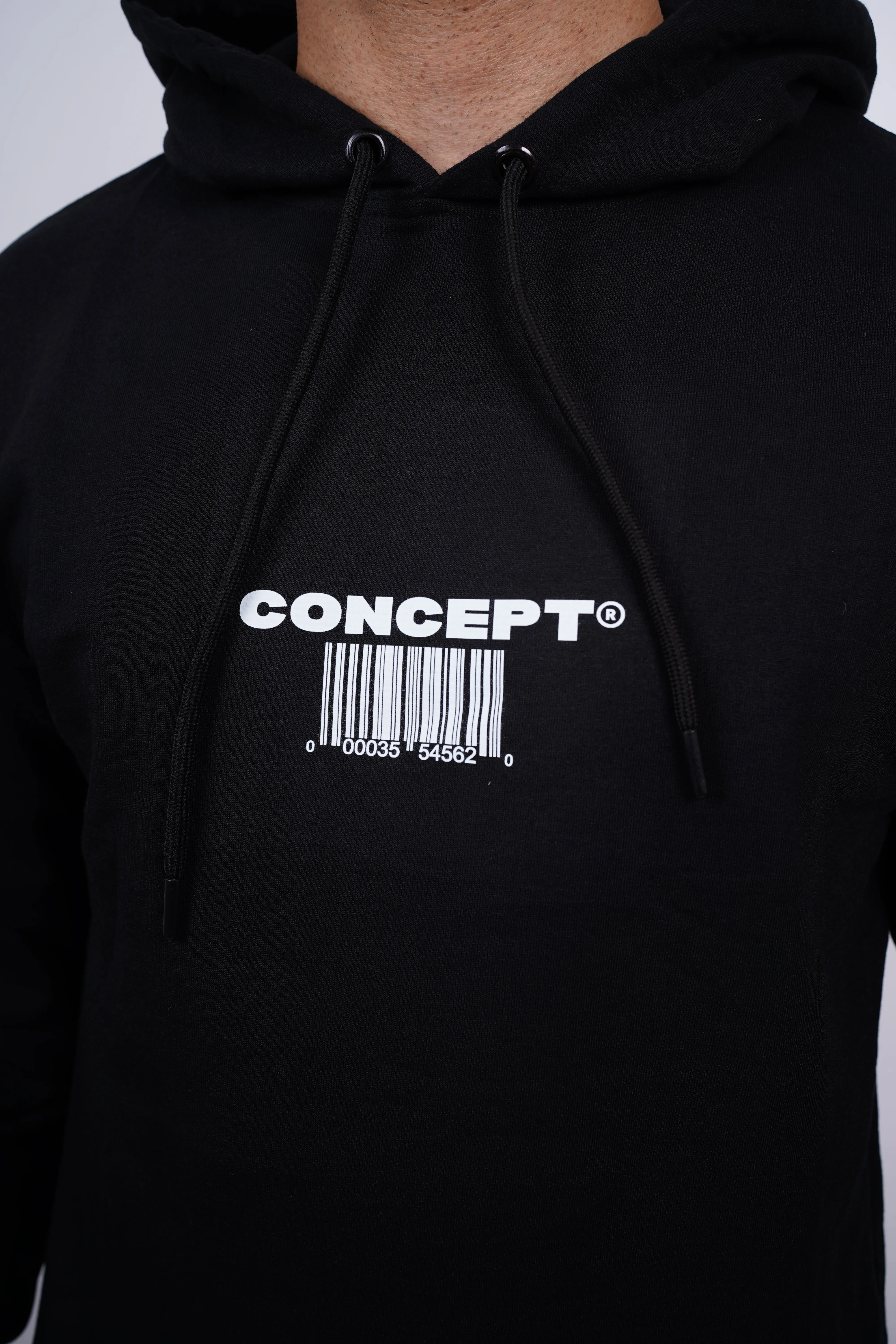 The Illusions Concept Relaxed fit Black Hoodie for Men By DemonWear