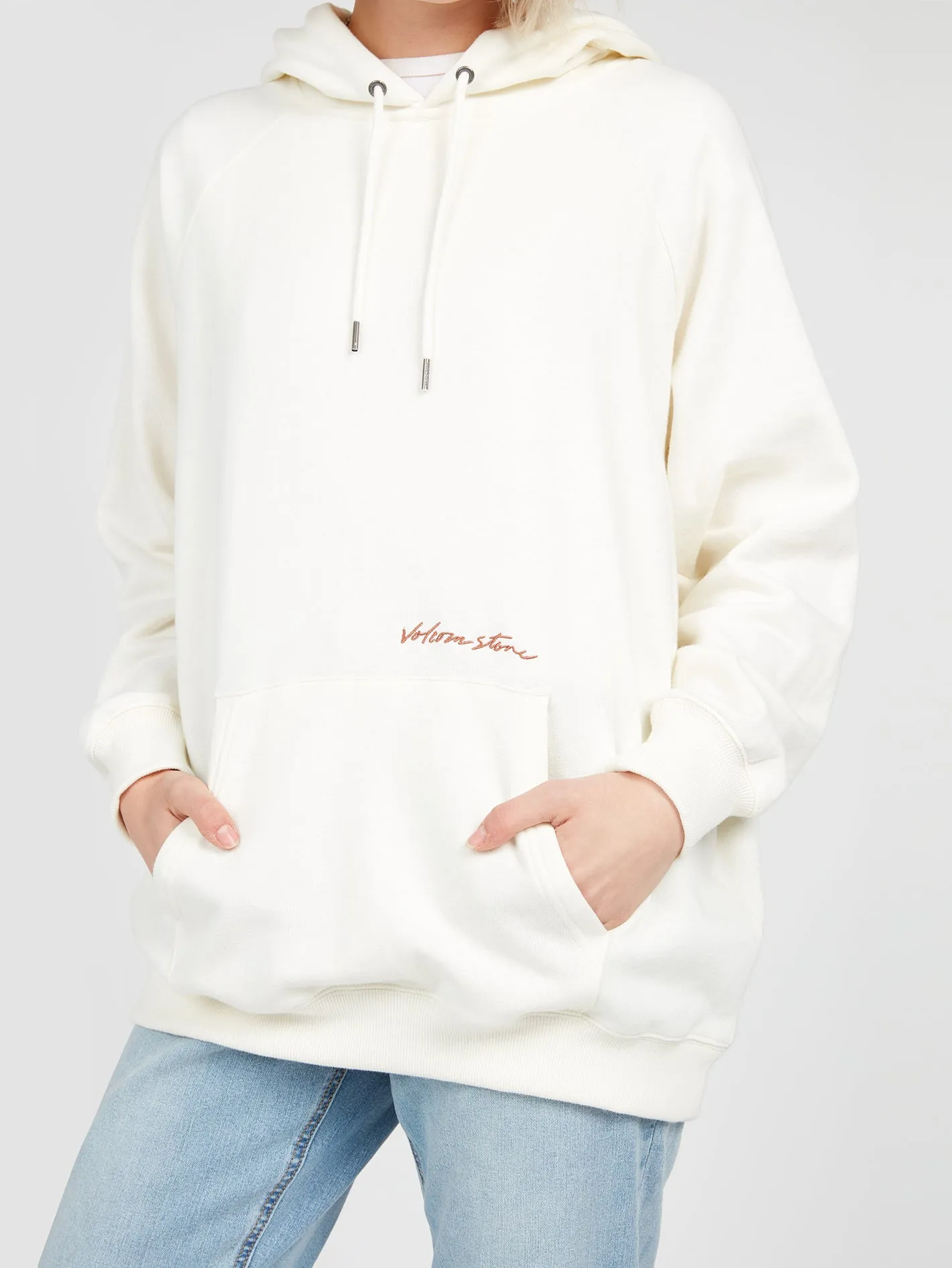 Truly Stoked Boyfriend Hoodie - Star White